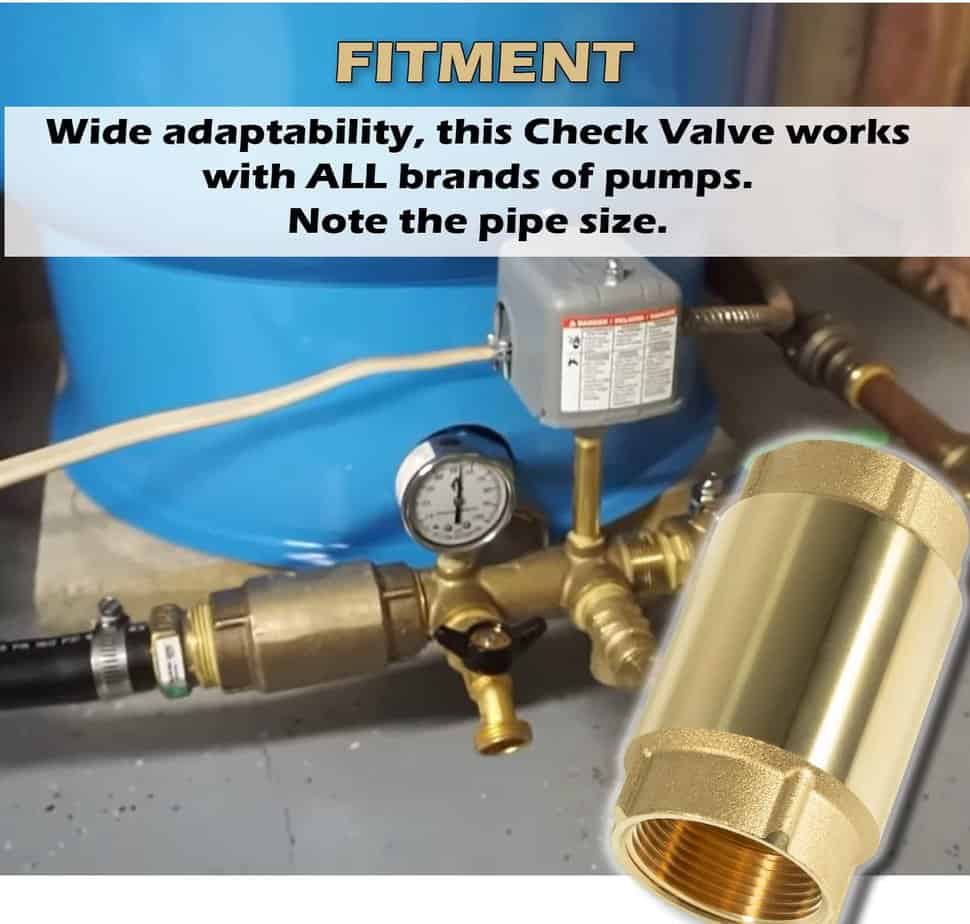 inline spring loaded check valve