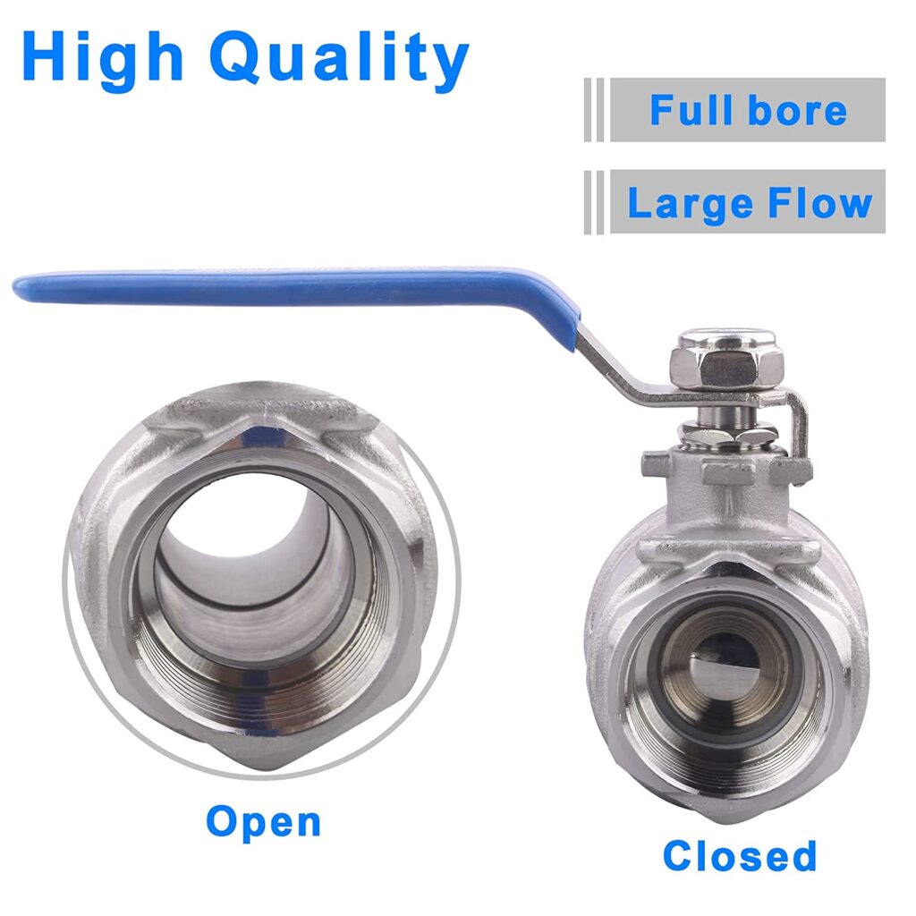 Shut off ball with full bore